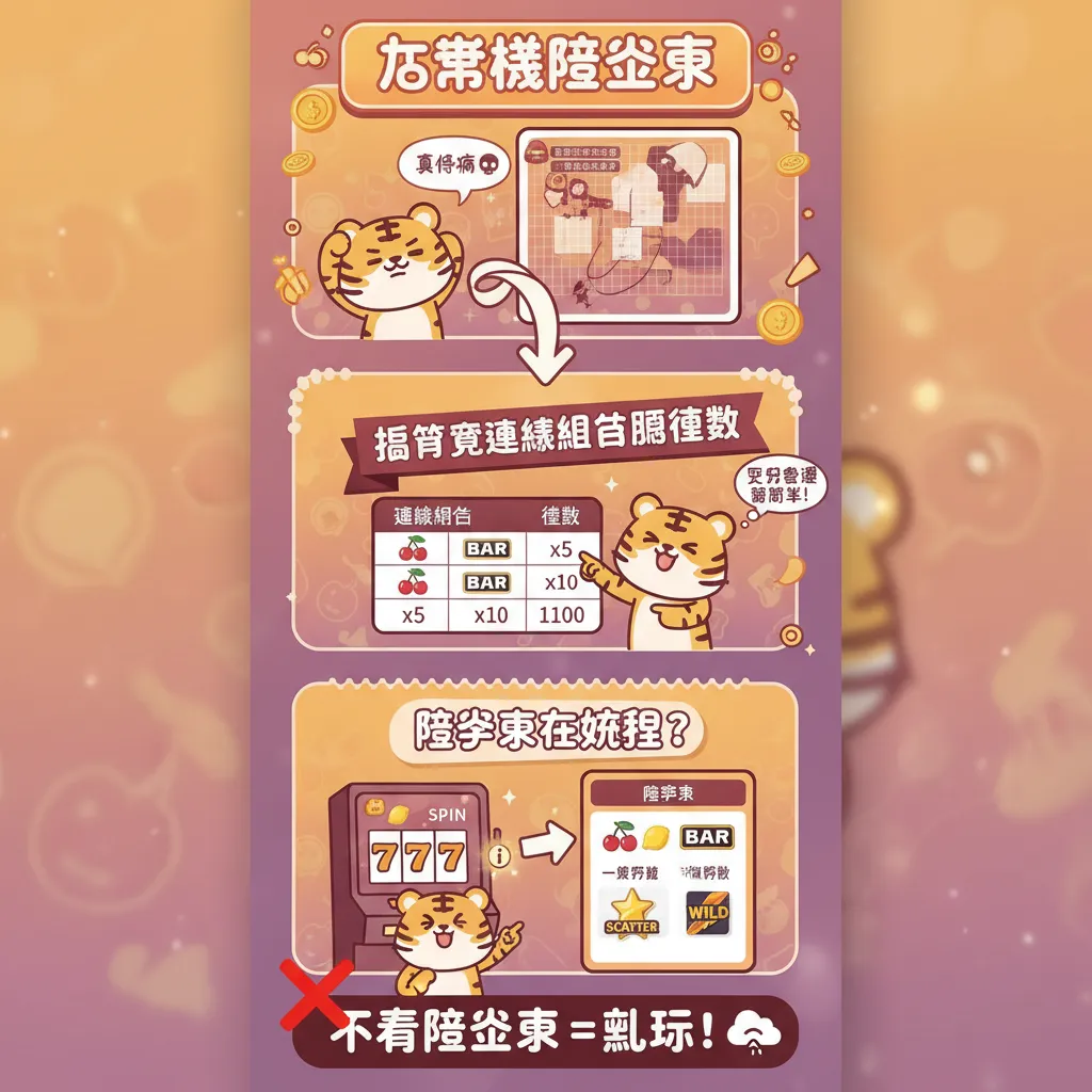 老虎機賠率表怎麼看？搞懂連線組合跟倍數，得分更簡單