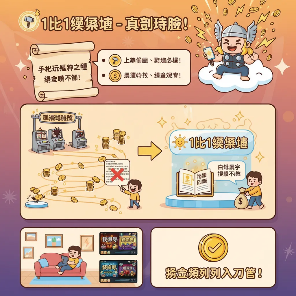 手機玩雷神之錘賺獎金，1比1娛樂城體驗金活動最透明